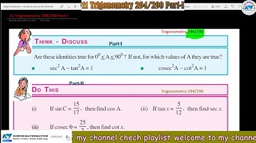 THINK DISCUSS | Trigonometry 4/290294/290 PaisAre these identities true for d