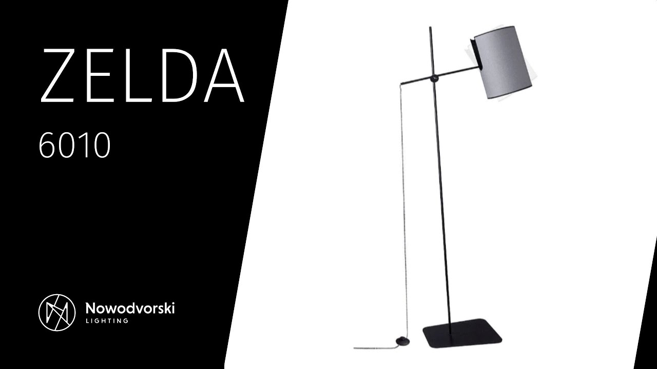 Торшер Nowodvorski 6010 Zelda E27 1x60W IP20 Графитовый video