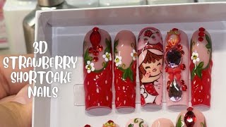 How To Make Character Nails For A Customer 🍓✨