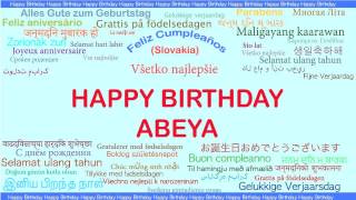 Abeya   Languages Idiomas - Happy Birthday