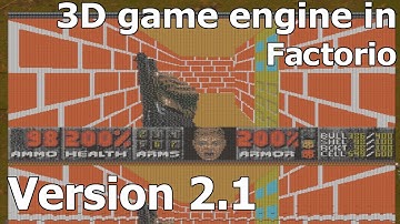 Raycasting engine in Factorio 1.1 (unmodded) - doom UI - Facto-RayO v2.1