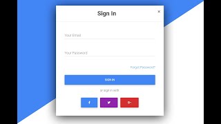 Signup Form on Modal with Bootstrap 4 | Pop Up Signin Form | Bootstrap Modal Login Form |Source file