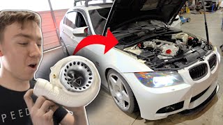 BIG Single Turbo 335I FIRST START! | 800hp N55 BMW Build Speedtech Kit Install!