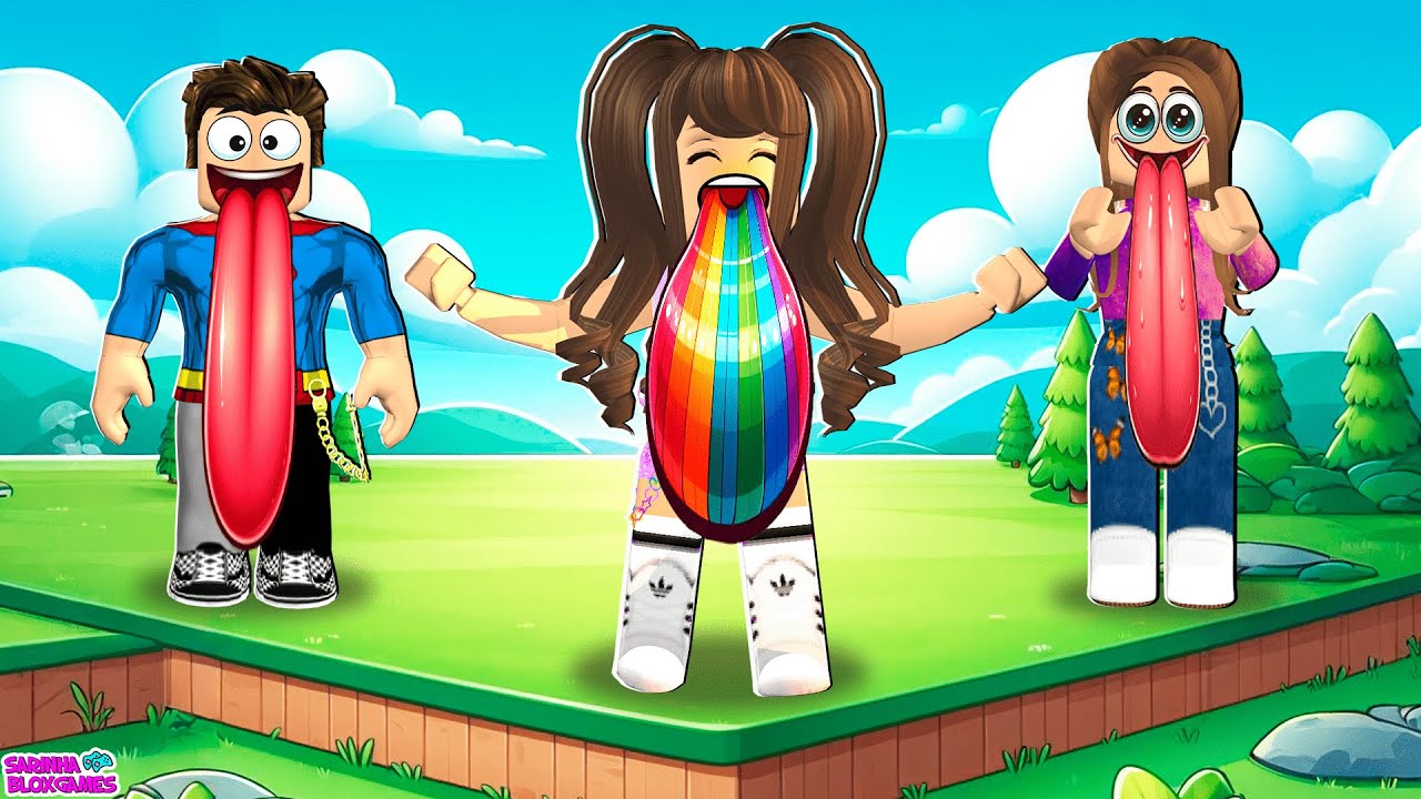 FAMÍLIA DE LINGUARUDOS no ROBLOX!! Tongue Battles