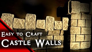 Crafting Miniature Castle Walls (Terrain for D&D, Warhammer)