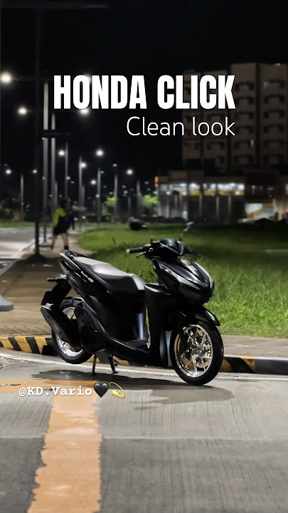 Black Honda Click 125i Clean look