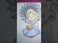 saraswati maa mandala art 🎨 ✨️ 😍#shorts #ytshorts# kirti# singh