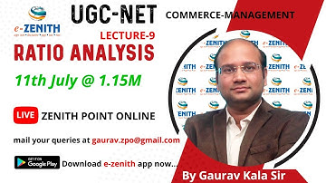 RATIO ANALYSIS (LECTURE-9)| RATIO ANALYSIS| UGC-NET-JRF-COMMERCE, MANAGEMENT| LECTURESHIP EXAMS