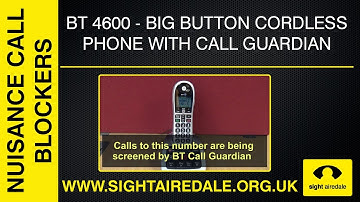 The BT 4600 Big Button Cordless Phone with Advanced Call Blocker