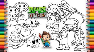 🎨 Plants vs Zombies coloring pages 🖌️ Journey coloring game characters screenshot 5
