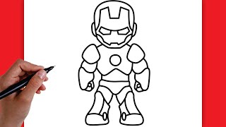 HOW TO DRAW IRON MAN | DRAWING STEP BY STEP