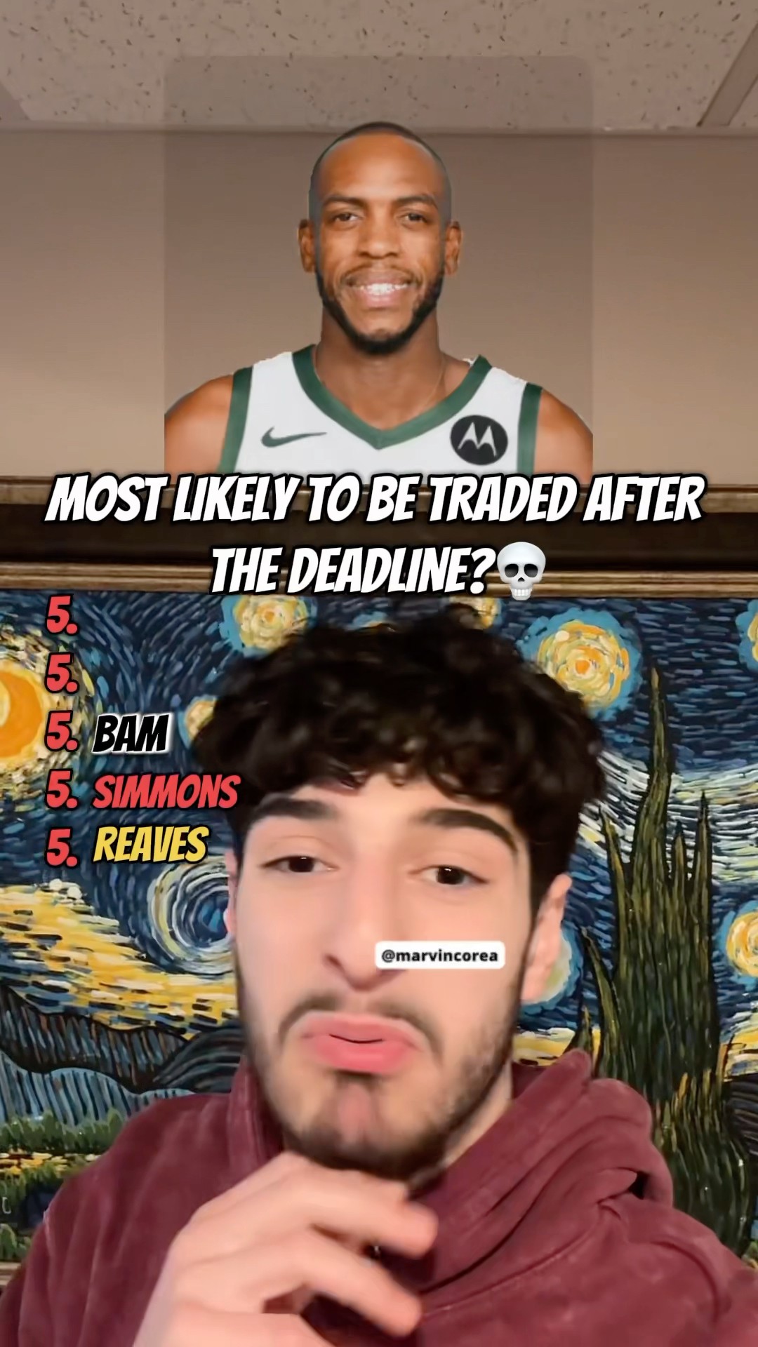 What even bro doing is pint bro??‍♂️?? #nba #lebron #austinreaves #middleton #giannis #bam #fexr