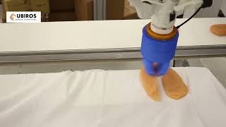 Ubiros Gentle Soft Gripper handles chicken breasts on a Fanuc robot screenshot 4