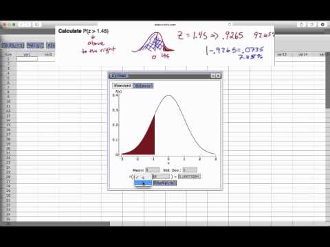 Using StatCrunch to Calculate Probabilities Associated with the Standard Normal Distribution