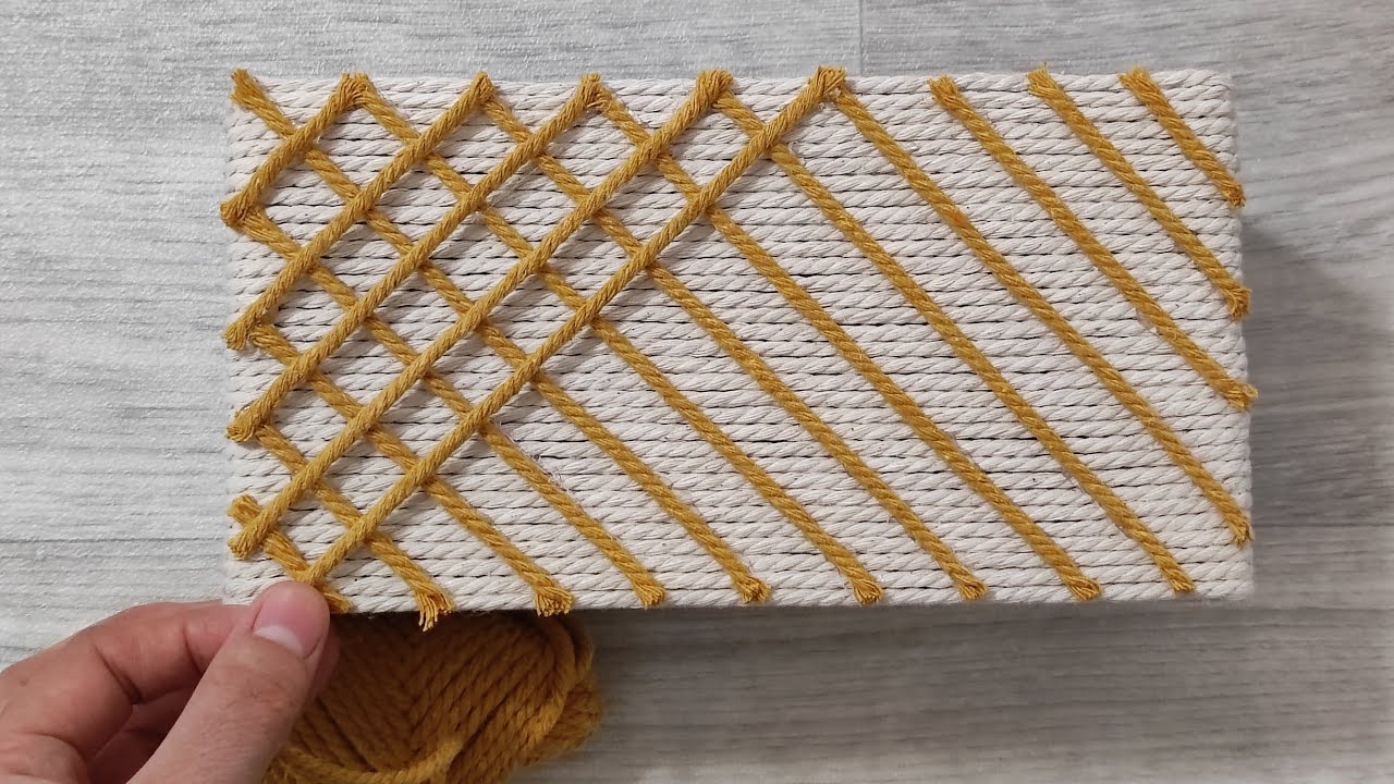 KARTON KUTU VE MAKROME İP İLE SEPET YAPIMI✔️ KENDİN YAP