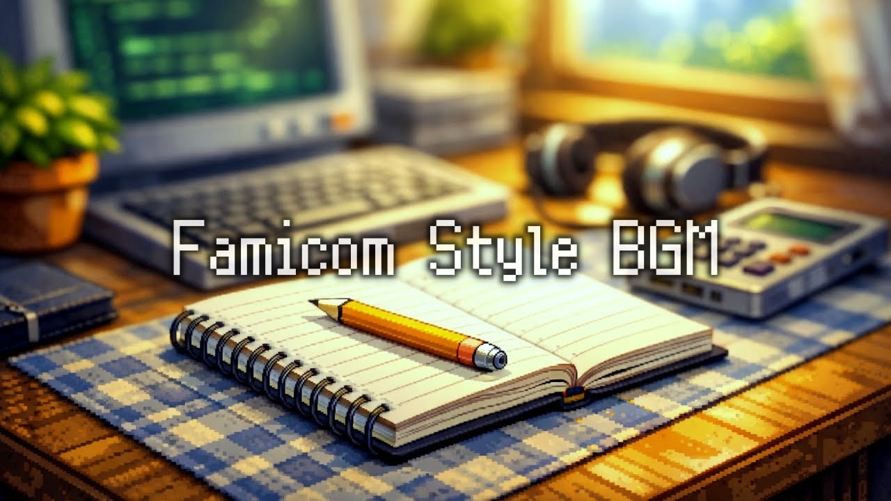 月曜の集中ノートタイム｜はかどる8bit作業BGM。Deep Focus Monday｜Retro 8bit Work Music