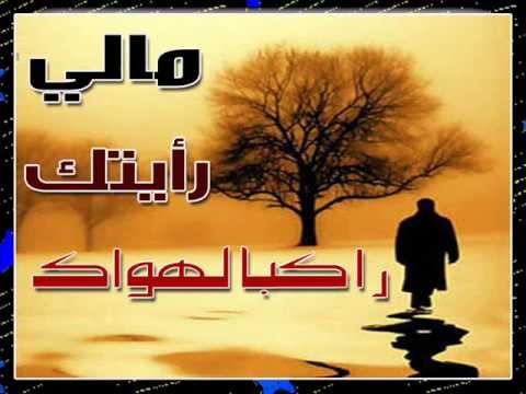 قصيدة مالي رأيتك راكبا لهواك 