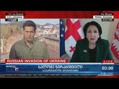 ტელეკომპანია \"სი ენ ენის\" ეთერში საქართველოს პრეზიდენტი მიიწვიეს