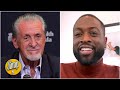 Dwyane Wade and Chris Bosh react to Pat Riley’s comments on LeBron James | The Jump