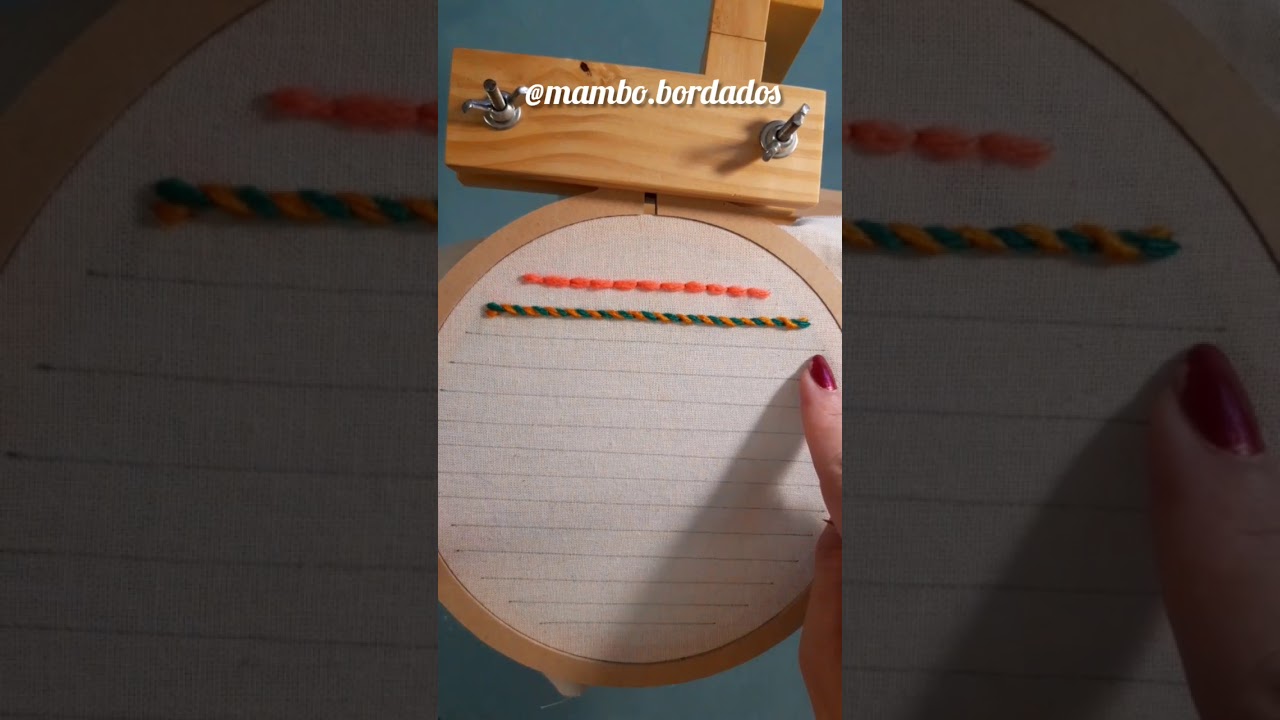 Aprende a bordar 1: Punto atras y variantes