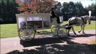 Misty with hearse Ewing Cemetery