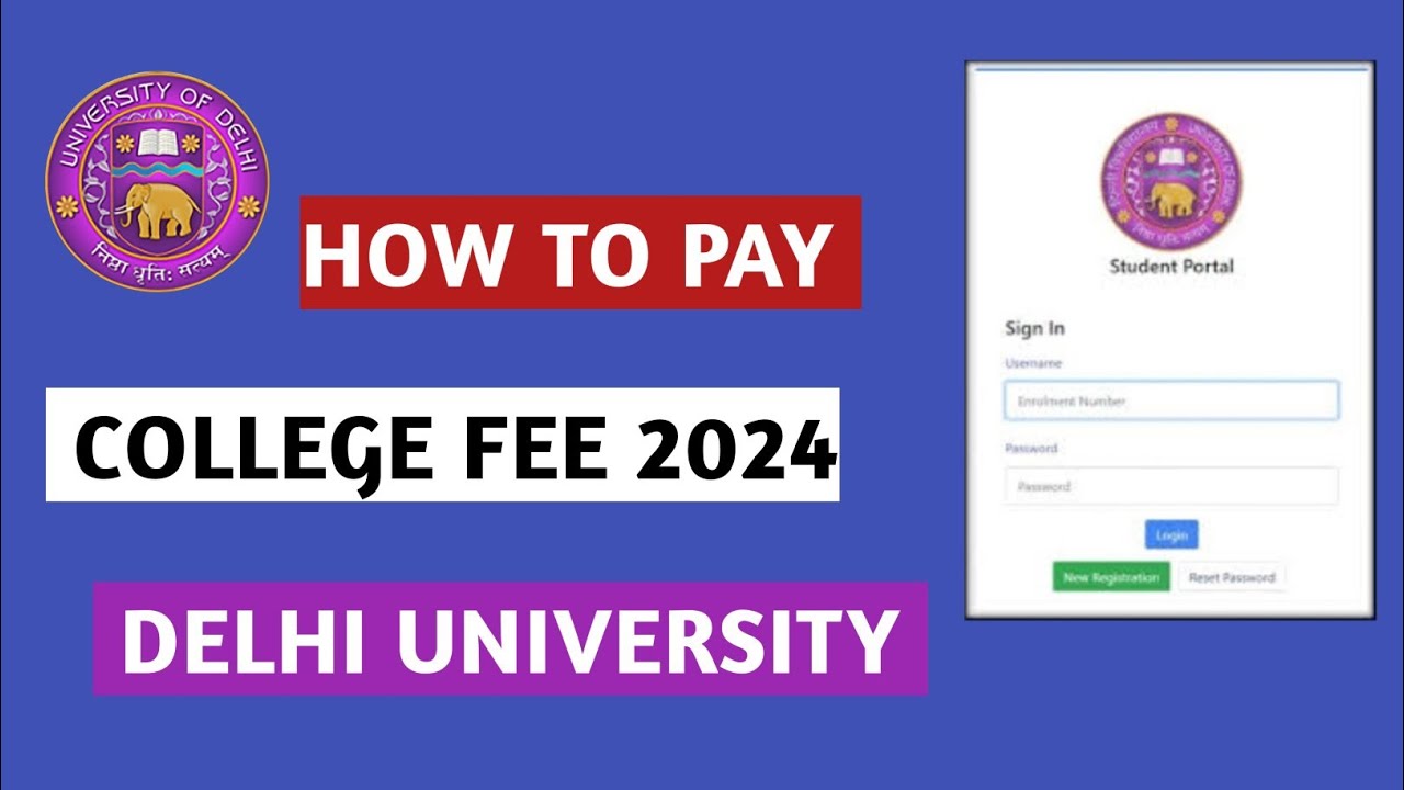 How To Pay Annual College Fees of Delhi University 2024 | Step by Step ...