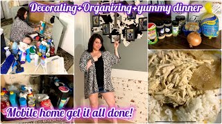 MOBILE HOME GET IT ALL DONE | MOBILE HOME LIVING | CLEAN ORGANIZE & DECORATE HOMEMAKING QUEEN #clean