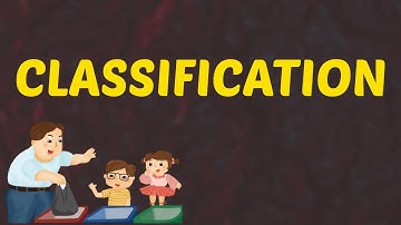 What Does CLASSIFICATION Means || Meanings And Definitions With Example in ENGLISH