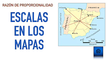 ¿Cuáles son los dos tipos de escalas que podemos encontrar en un mapa?