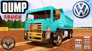 World Truck Driving Simulator #5 | VW Constellation Dump Truck Transport Sand | ETS2 Mobile ( WTDS ) screenshot 2