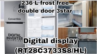 SAMSUNG 236 L frost free double door 3star convertible refrigerator | digital display RT28C3733S8/HL