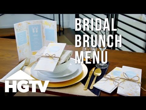 Linda Phan's DIY Bridal Brunch Menus | HGTV