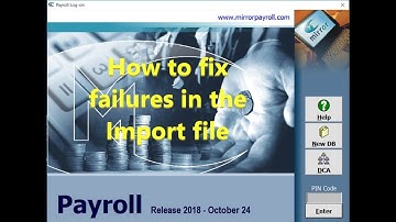 How to fix failures in the Easyfile Import file