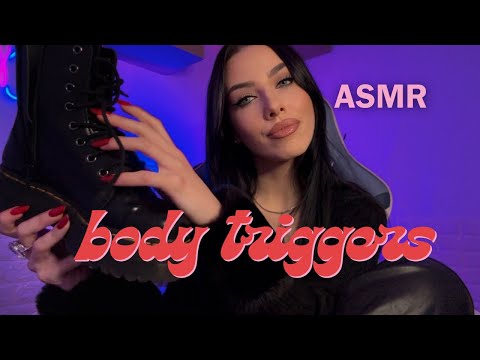 ASMR Fast and Aggressive Body Triggers, Shoes Scratching, Fabric Sound & Candle Scratching