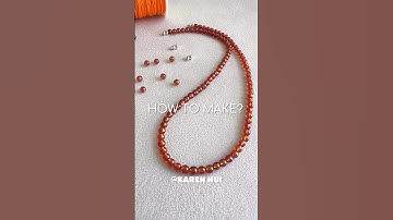 How To Make Beaded Necklace? #diyjewelry #diy #howto #crystals