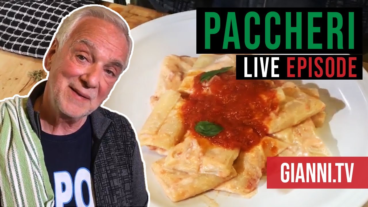 First live recipe: Paccheri | Gianni North Beach