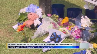 Warm Springs community honors Officer Chris Fisher