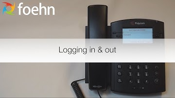 Polycom VVX 300/310 - Logging In and Out