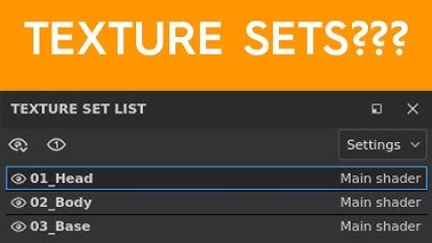 Substance Painter Texture Sets