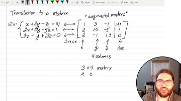 Matrices and Gauss-Jordan Elimination (MATH 1324, Fall 2020, #09)