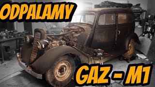 GAZ-M1 - odpalamy po kilkudziesięciu latach (starting the engine after years)