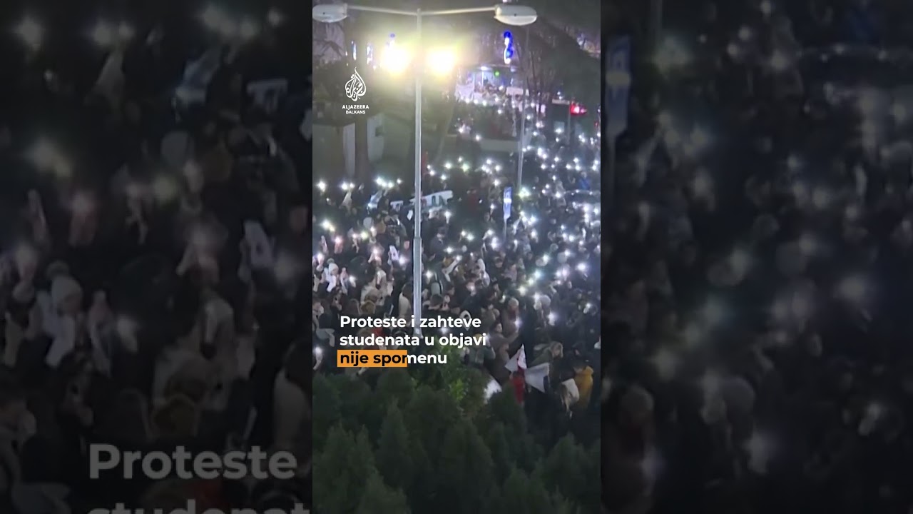 نوفاك ديوكوفيتش يقف مع الطلاب في الاحتجاج