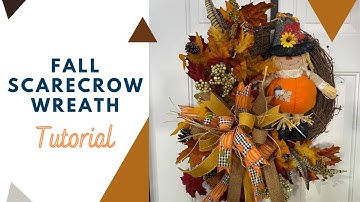 Fall Scarecrow Wreath Tutorial | Easy, Quick Fall Wreath Ideas! | DecoExchange Tutorial