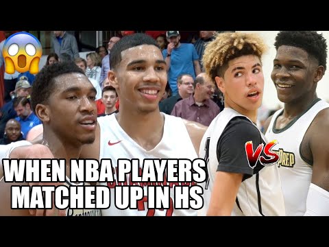 NBA PLAYERS MATCHING UP IN HIGH SCHOOL!
