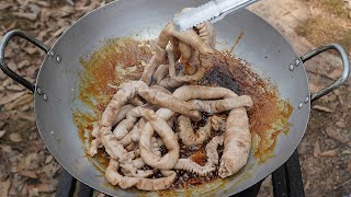 Fried Chitterlings Recipe | How to Cook Chitterlings in my Village