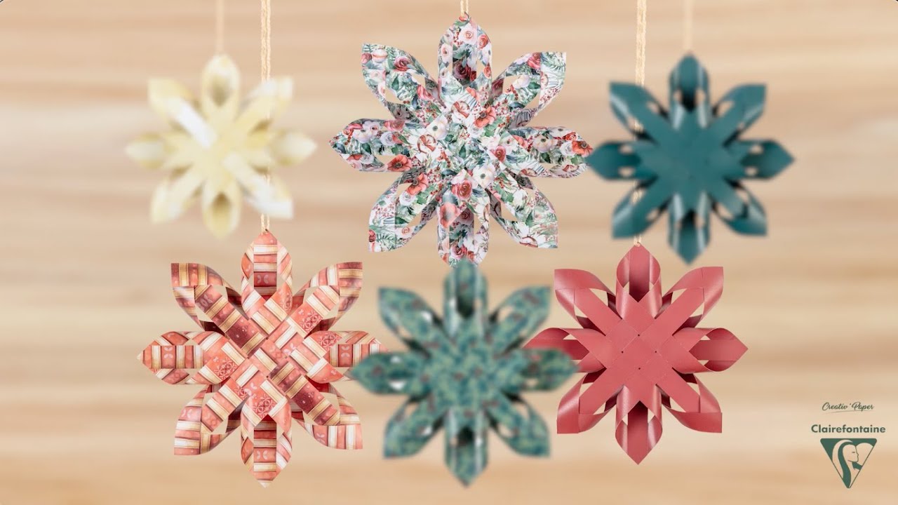 DIY Noël : Créez 6 étoiles décoratives avec le pack Clairefontaine ! ✨🎄