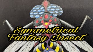 Symmetrical Fantasy Insects - theartproject - chadtheartist chad brown