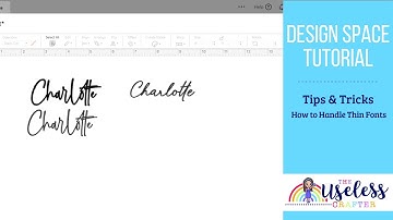 Tips to Handle Thin Fonts in Cricut Design Space