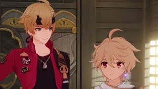 Thoma Likes Aether Genshin Impact Cutscene