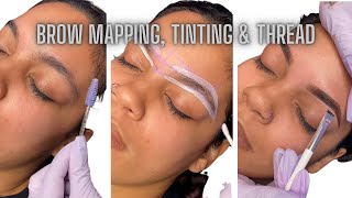 Brow Mapping, Tinting & Thread